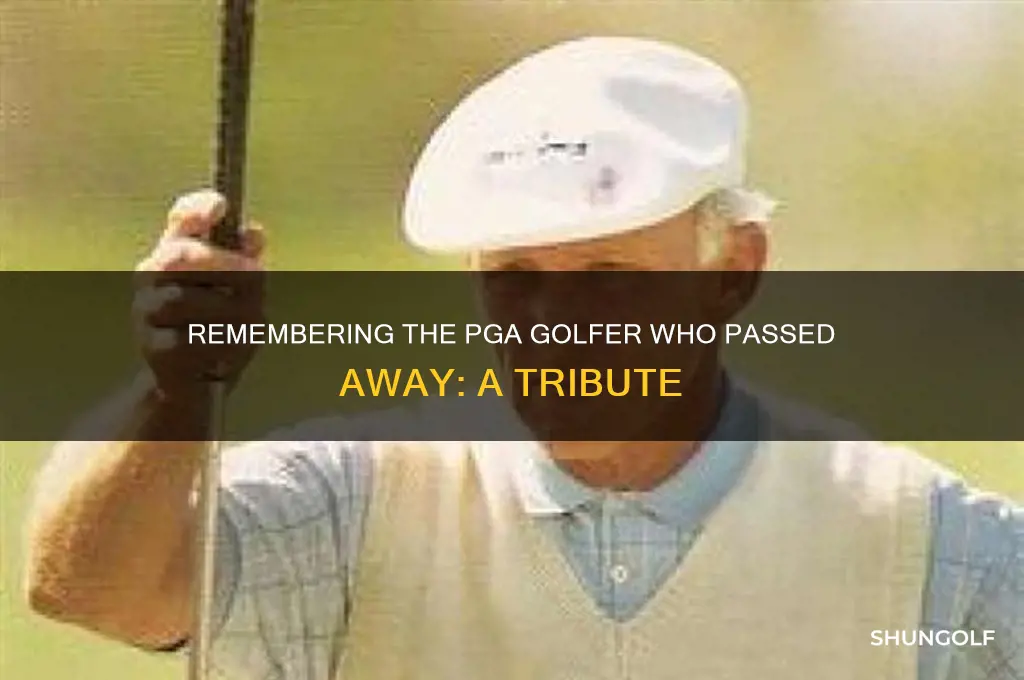 which pga golfer died