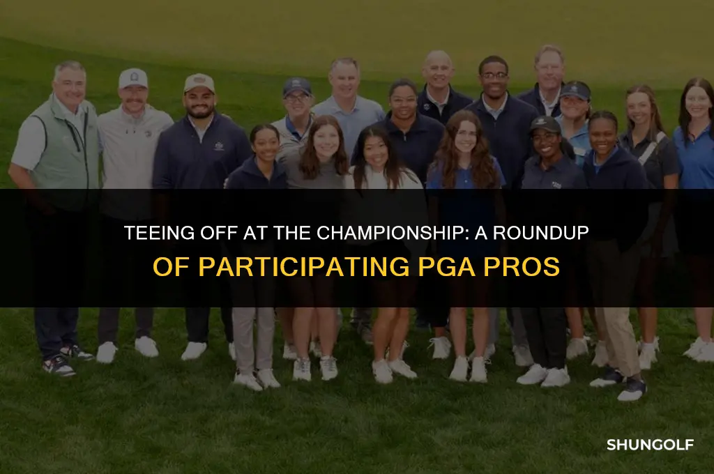 which pga pro golfers are playing in the golf championship