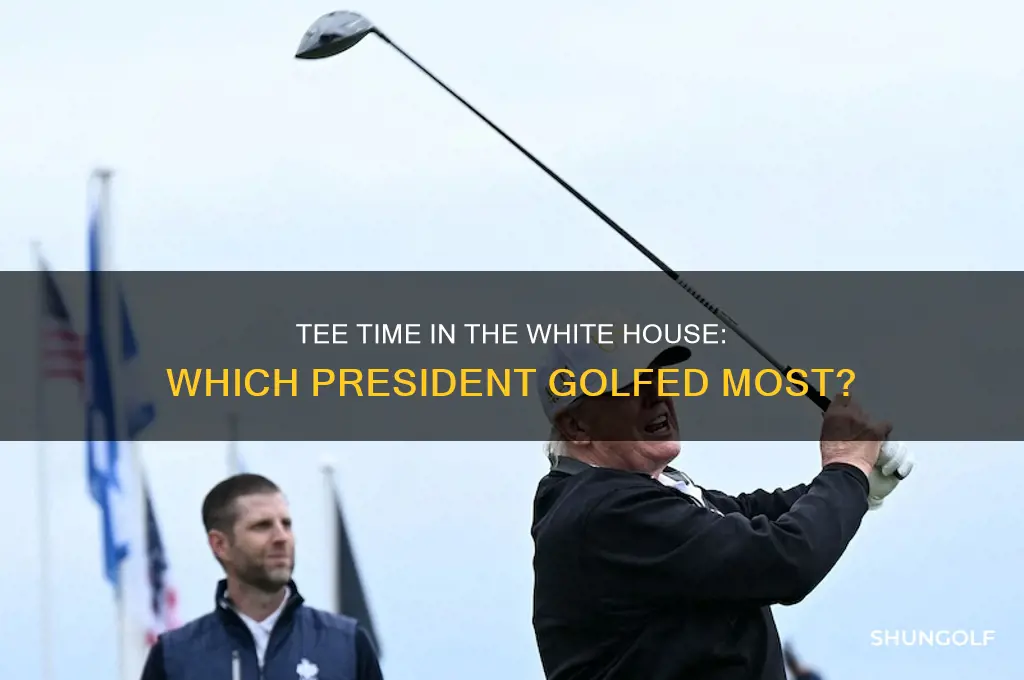 which president golfed the most in office