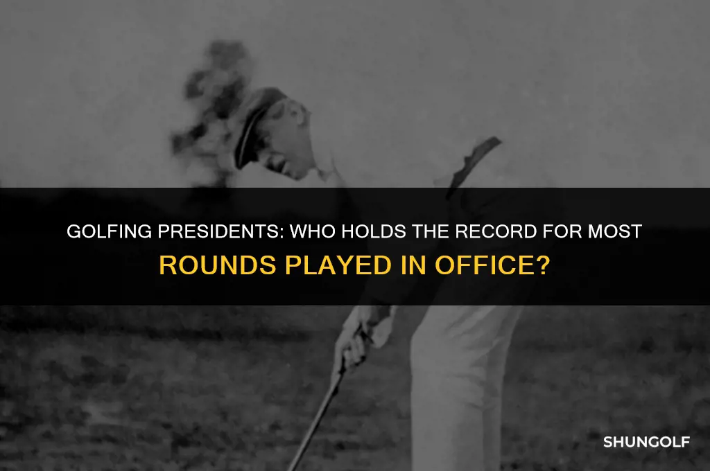 which president has played the most golf while in office