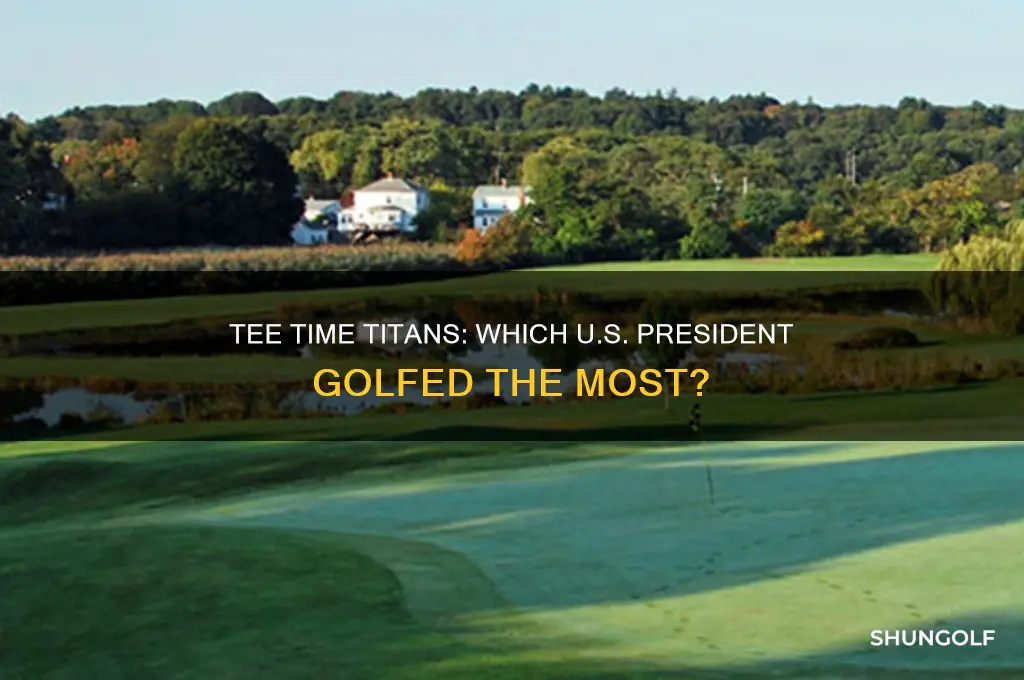 which president spent the most time golfing