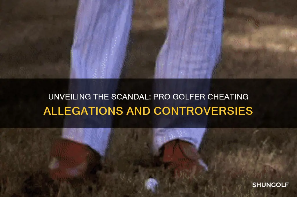 which pro golfer cheats