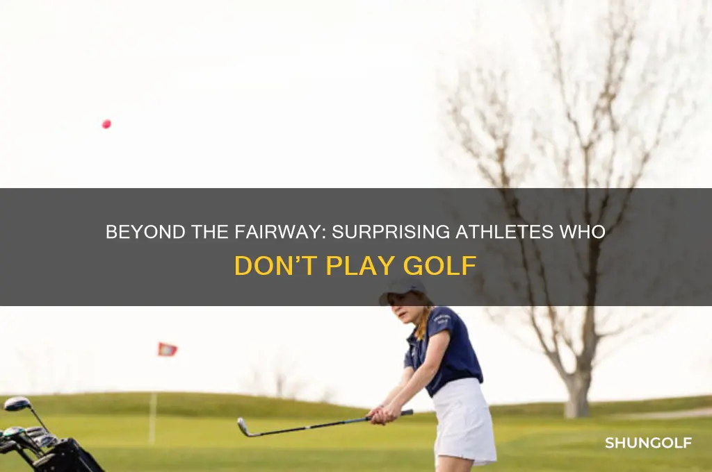 which professional athlete is not a golfer