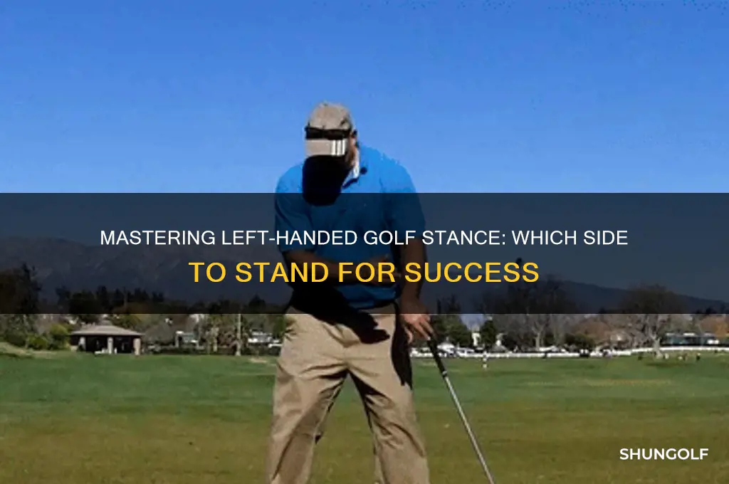 which side to stand golf lefty