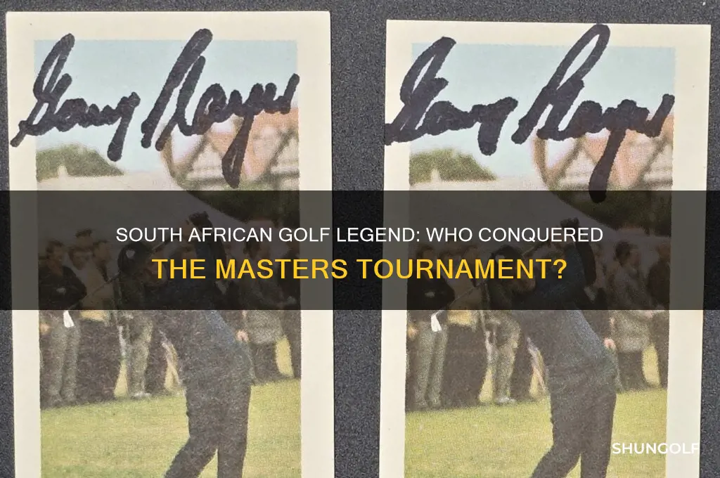 which south african golfer won the masters