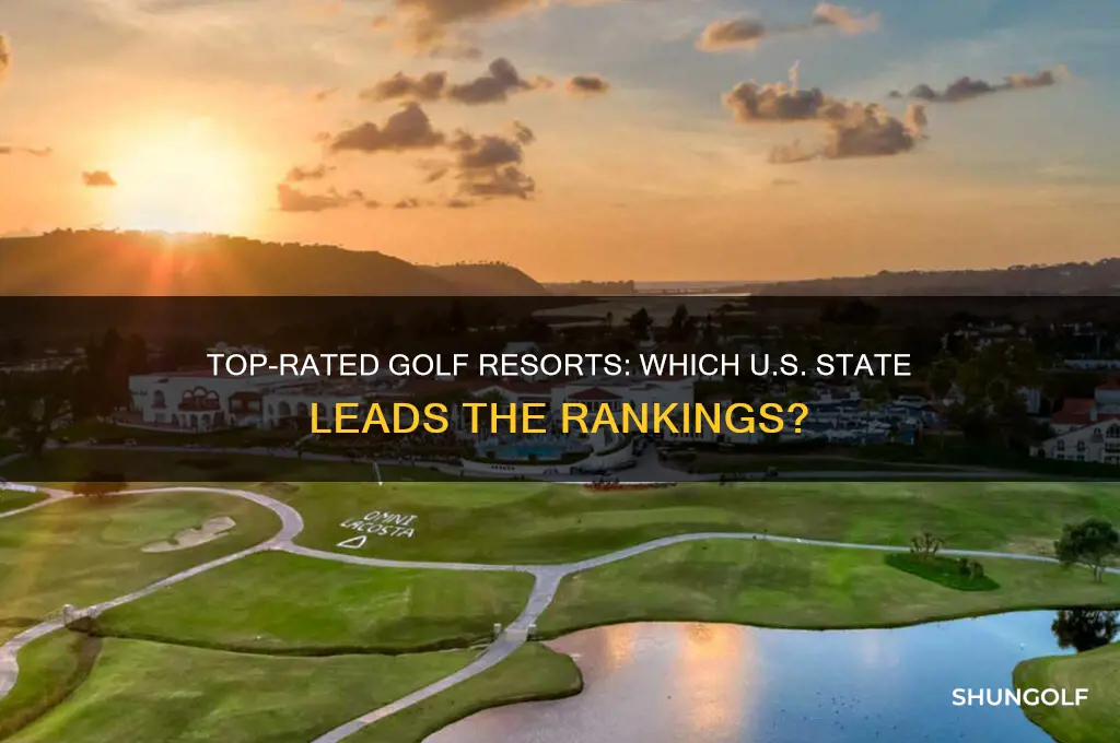 which state has the highest rating of golf resorts