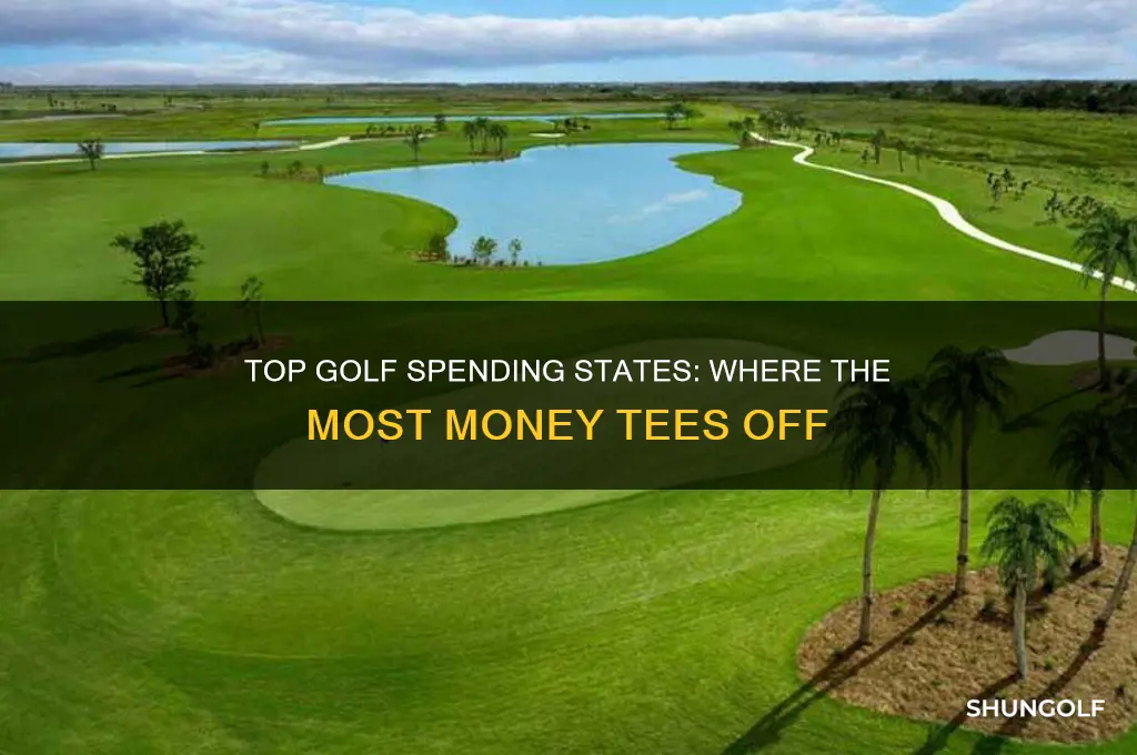 which states spends most money on golf