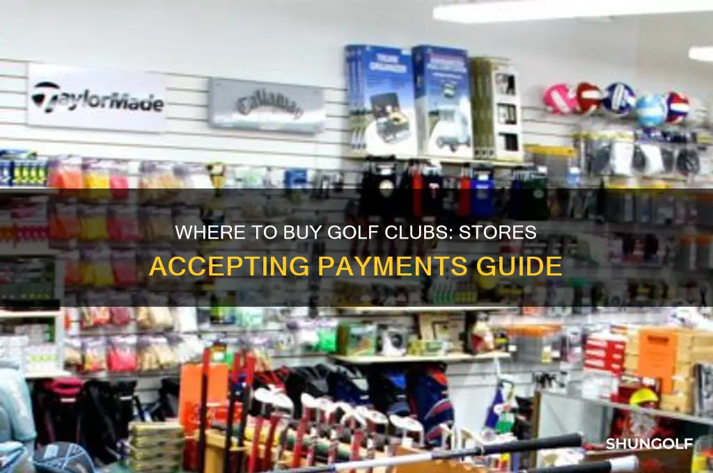 which stores accept payment for golf clubs