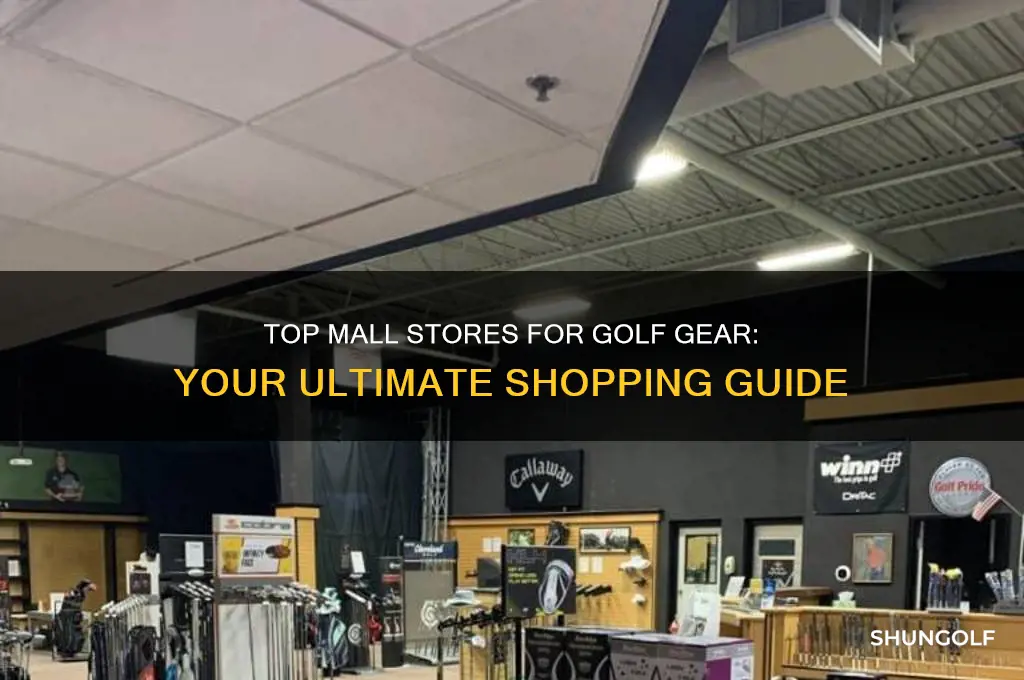 which stores at the mall sell golf gear