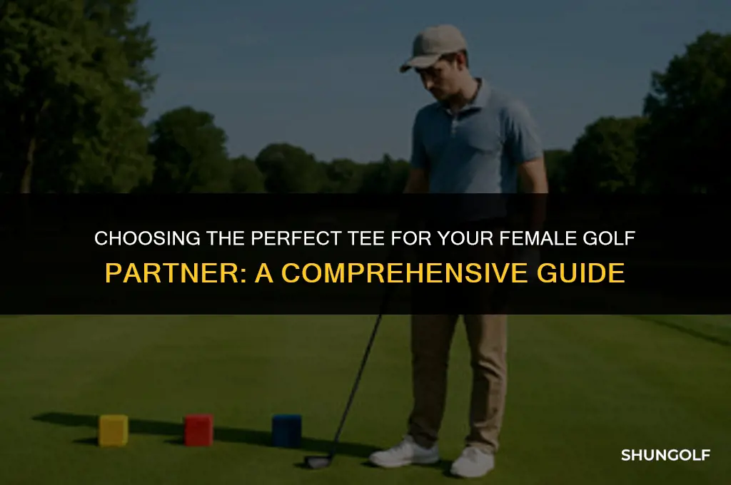 which tee to play with female golfer