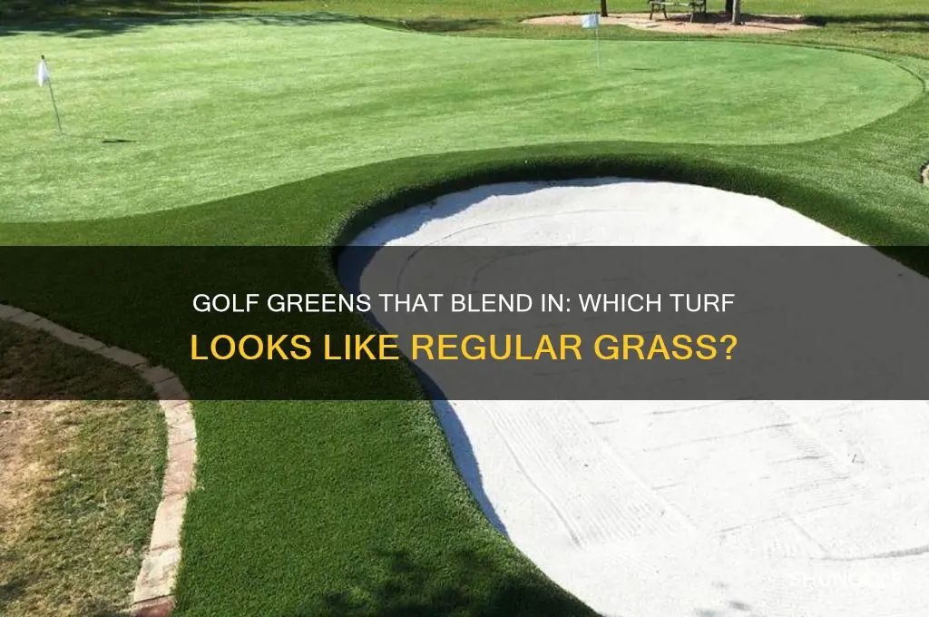 which type of golf grass looks like regular grass