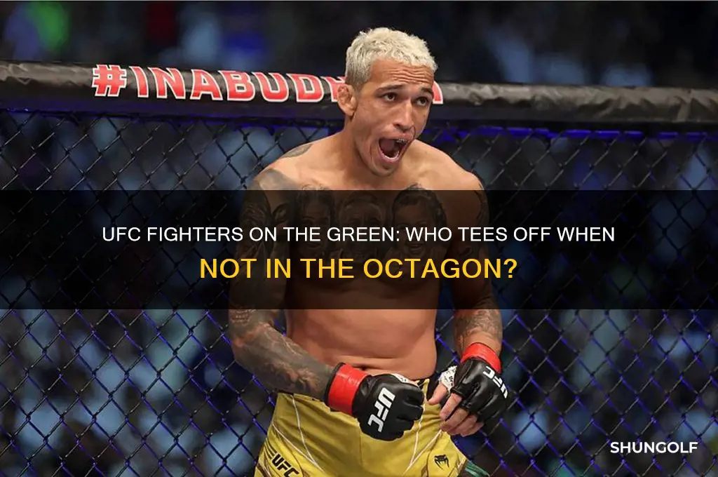 which ufc fighters golf