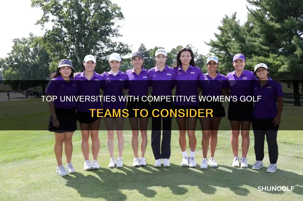 which university has women golf team