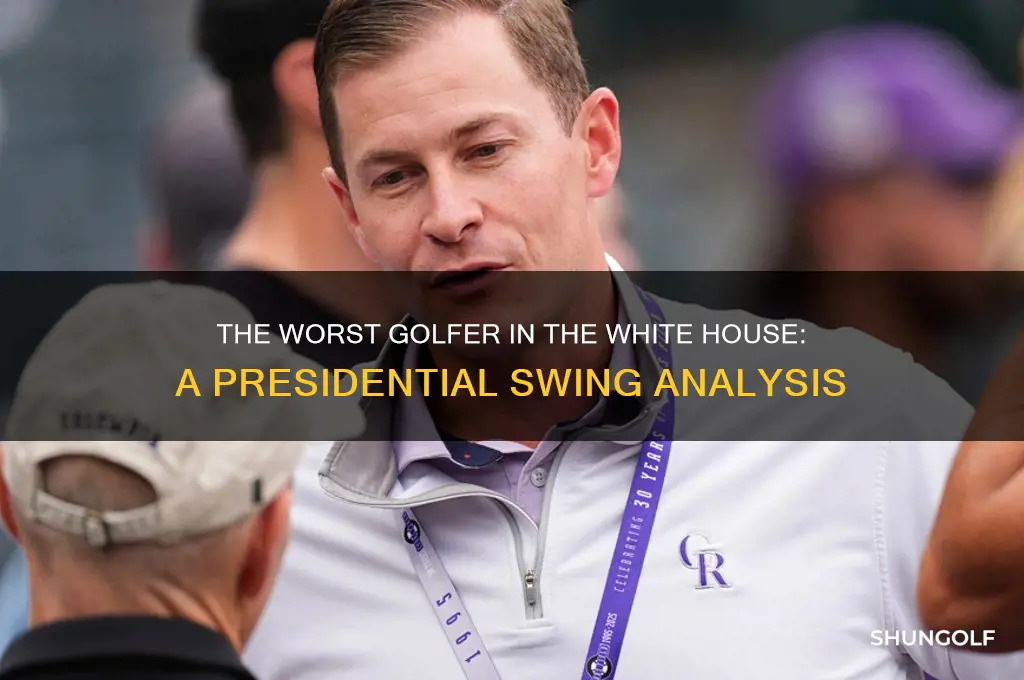 which us president was the worst golfer