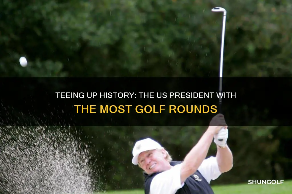which us prsident has golfed the most