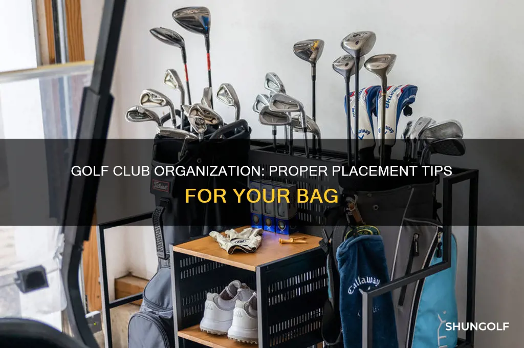 which way do golf clubs go in bag