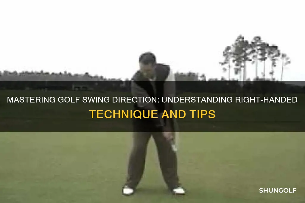which way is right handed in golf