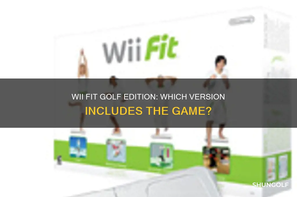 which wii fit has golf
