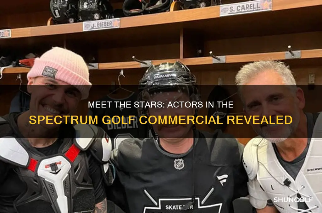who are the actors in the spectrum golf commercial