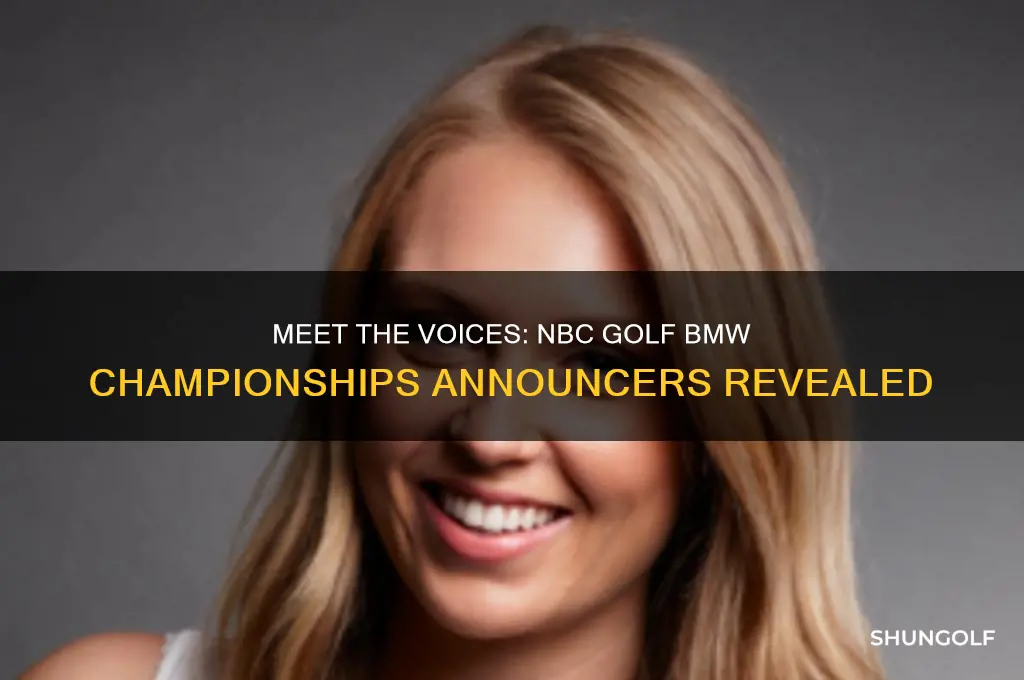 who are the announcers for nbc golf bmw championships