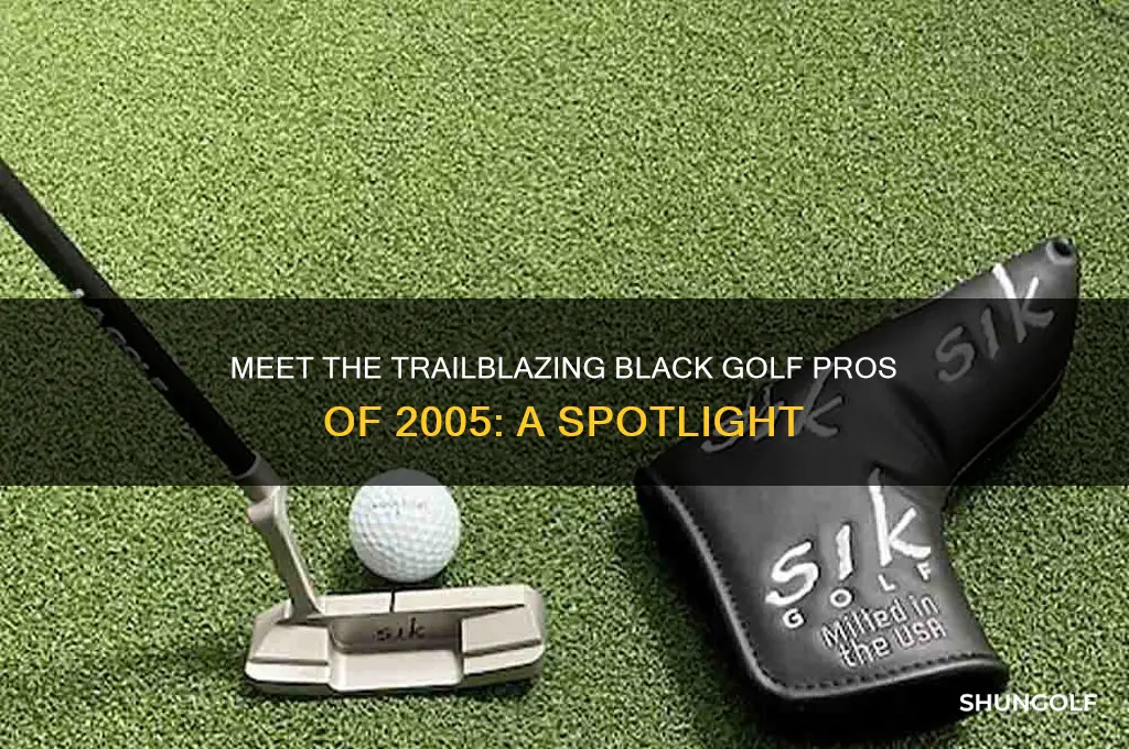 who are the black golf pros 2005