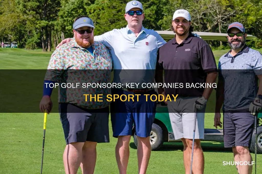 who are the main companies that sponsor golf