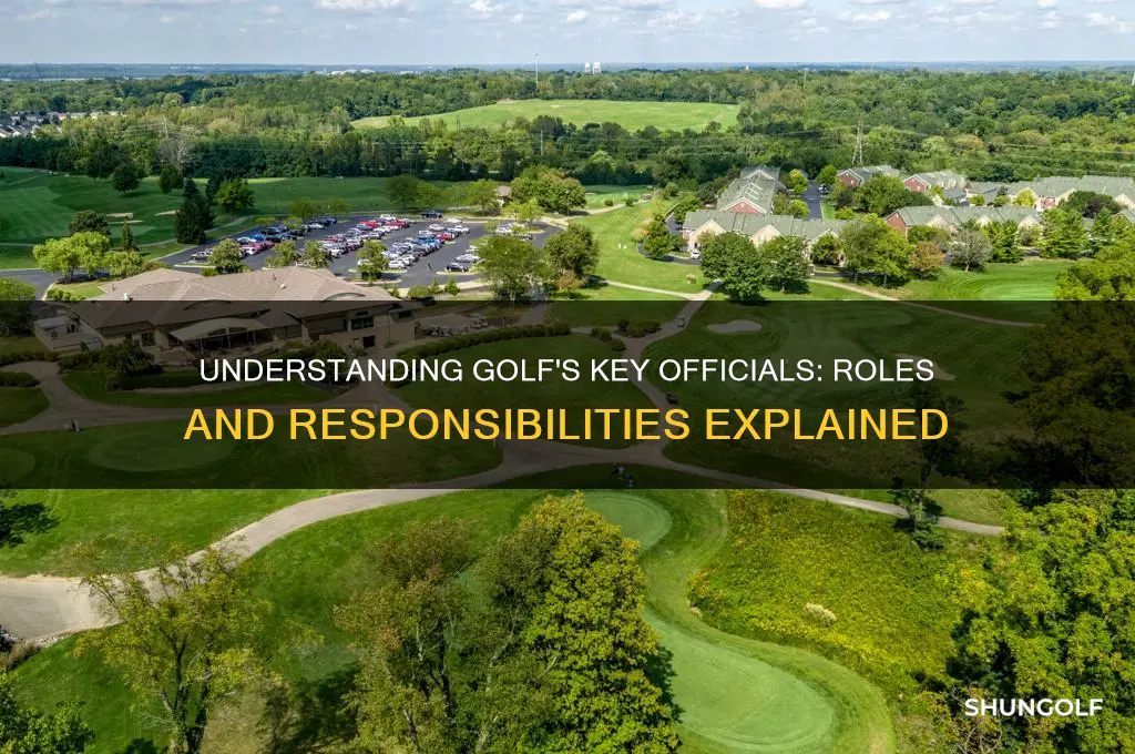 who are the officials in golf