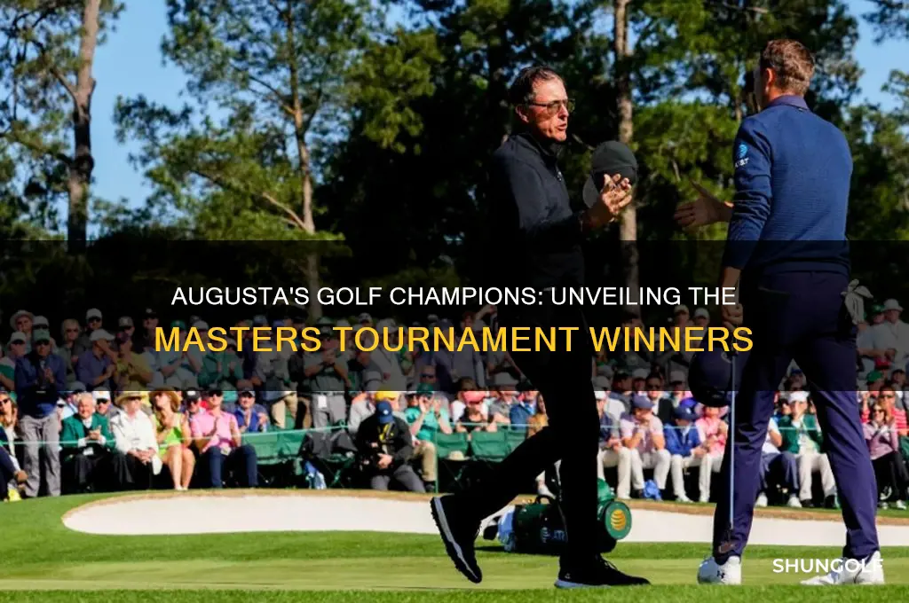 who are the winners at augusta georgia golf tourments