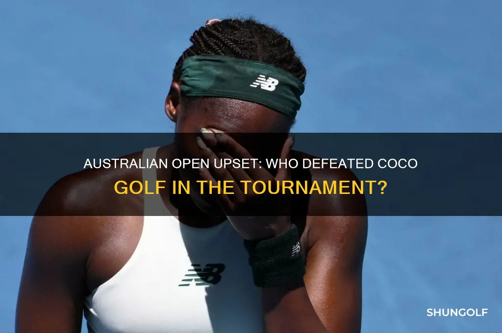 who beat coco golf in the australian open