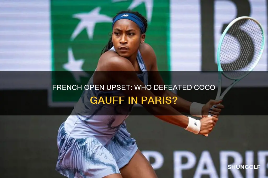 who beat coco golf in the french open