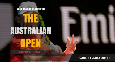 Australian Open Upset: Who Defeated Cocoa Golf in the Tournament?