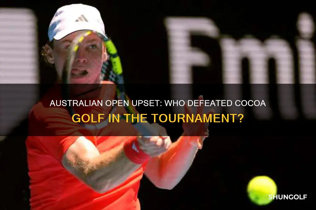 who beat cocoa golf in the australian open