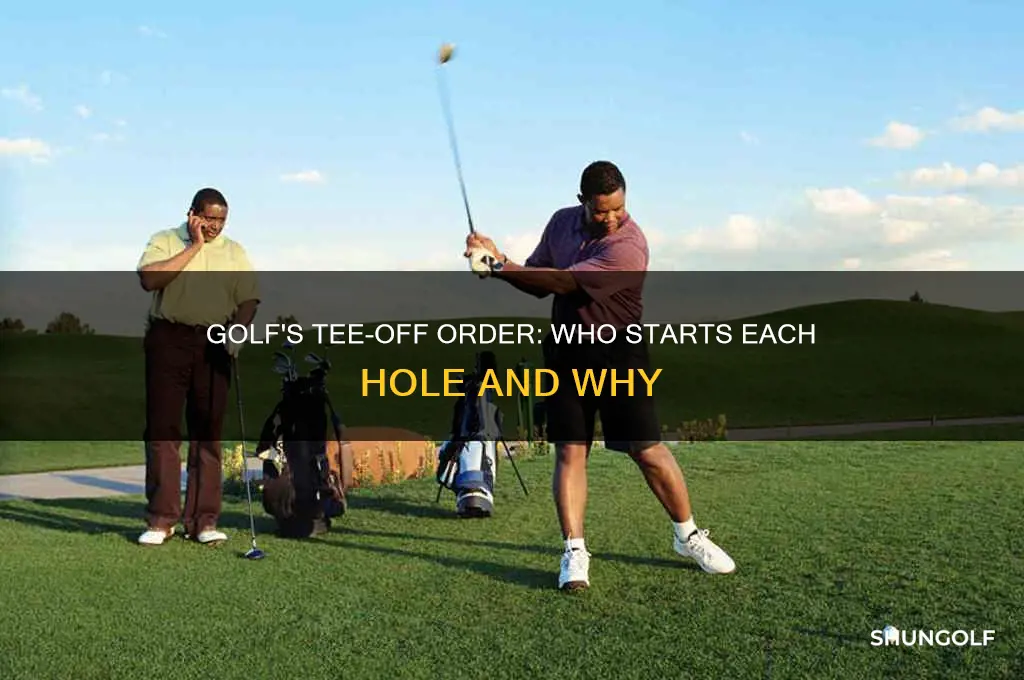 who begins each hole in golf