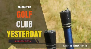 Who Snapped Their Golf Club Yesterday? The Shocking Incident Explained