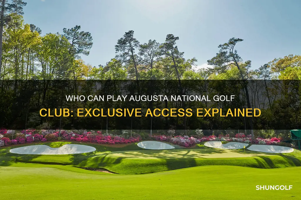 who can play augusta national golf club