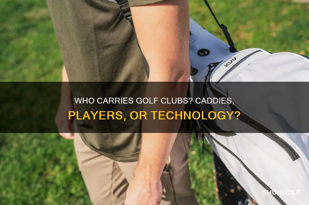 who carries golf clubs