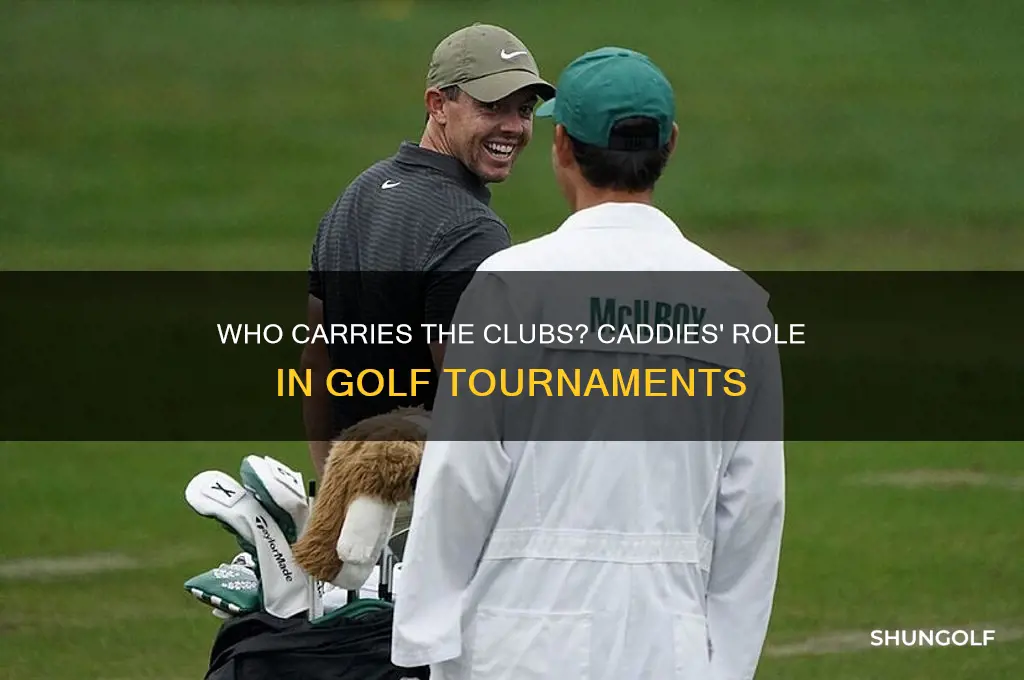 who carries the clubs in a golf tournament