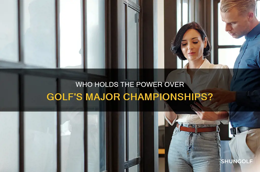 who controls golf majors