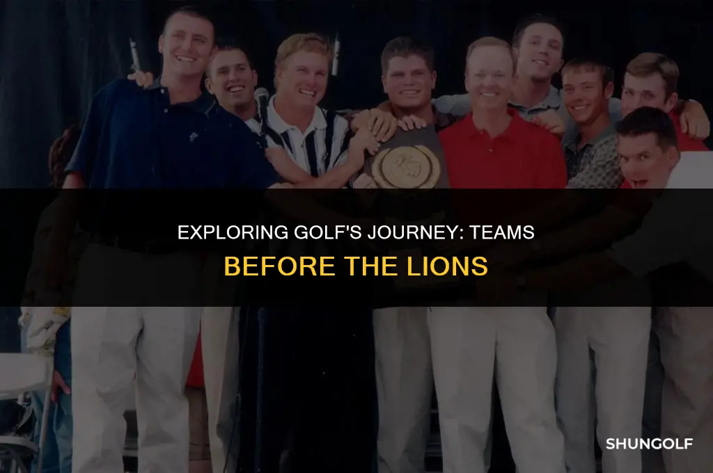 who did golf play for before the lions