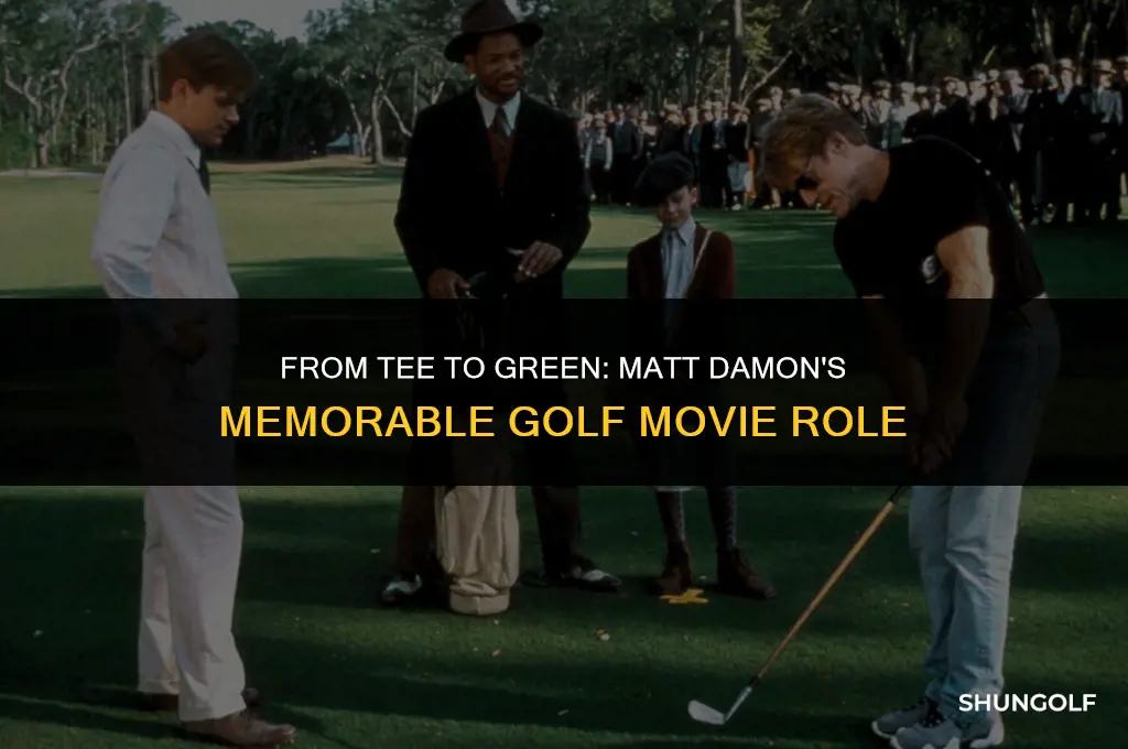 who did matt damon play in that golf movie
