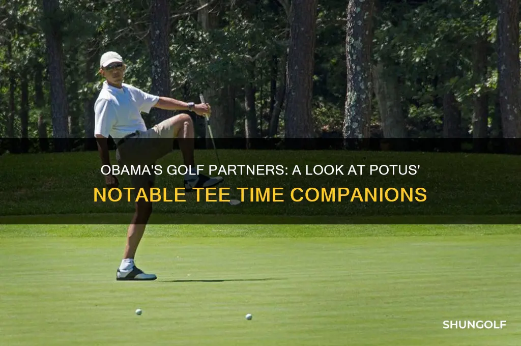who did potus obama golf with