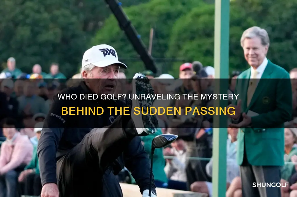 who died golf