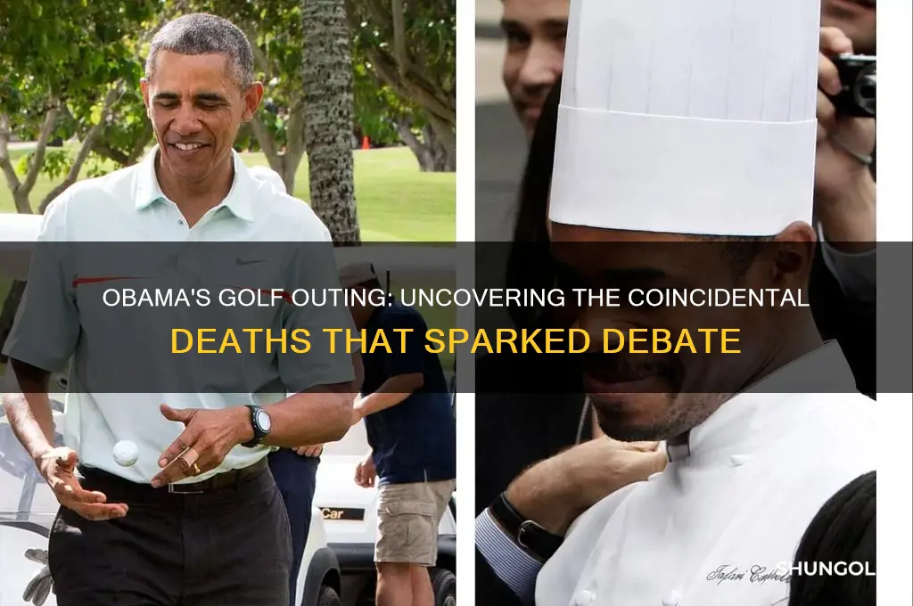 who died then obama went golfing