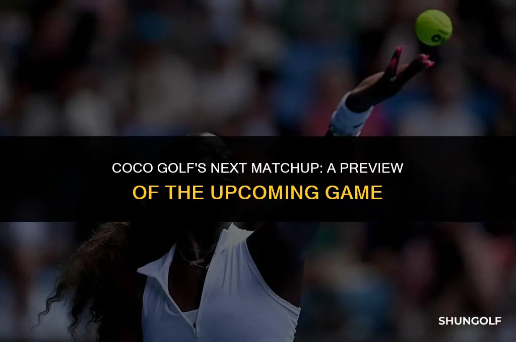 who do coco golf play next