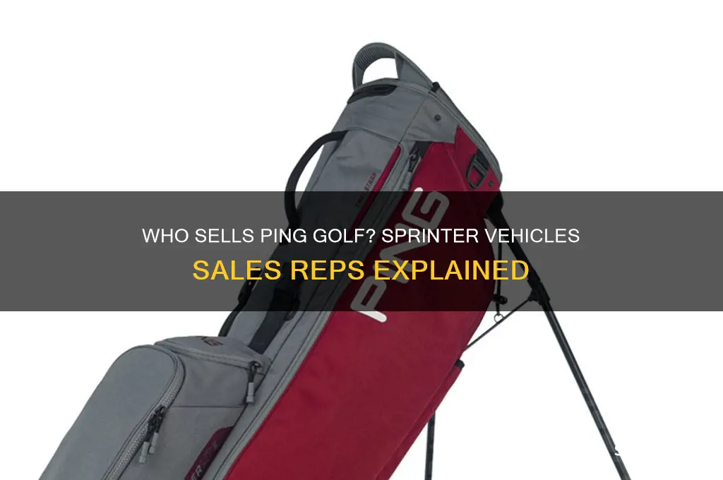 who does ping golf sales rep sprinter vehicles