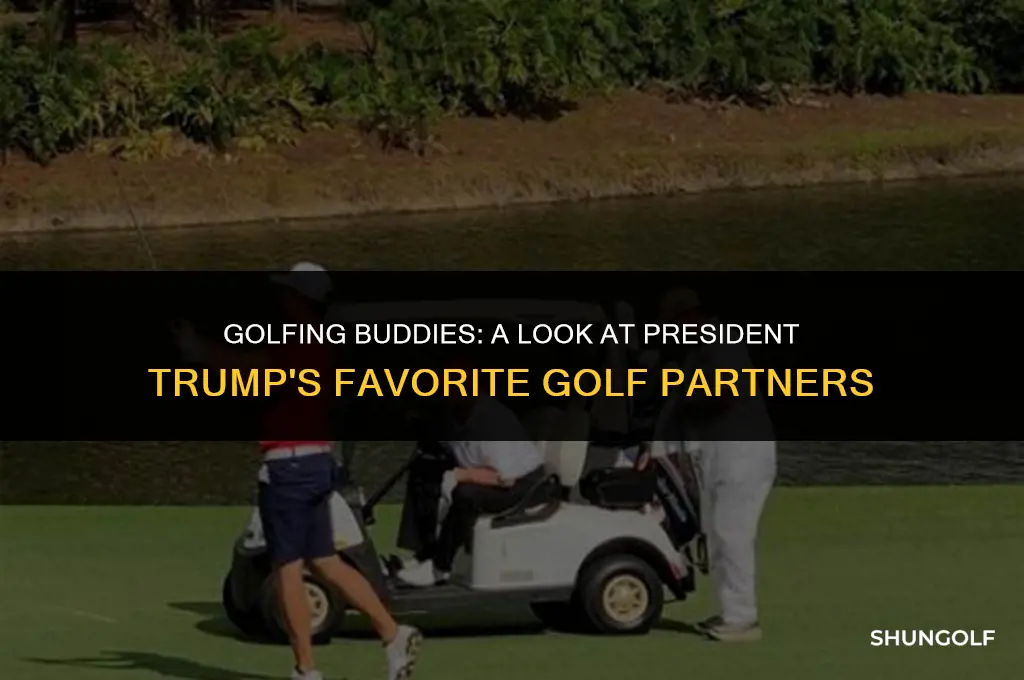 who does president trump play golf with