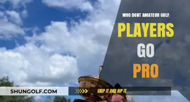 Why Don't Amateur Golfers Turn Pro? Exploring the Barriers and Choices