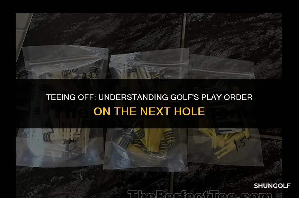 who drives plays first on the next hole golf