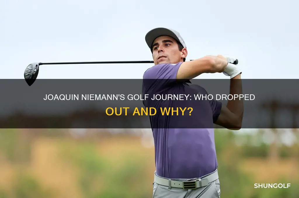who droppped out so joaquin neiman golfer