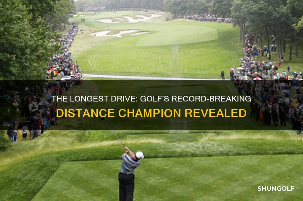 who drove the furthest in professional golf